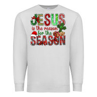 Dove Grey jesus is the reason for the season christmas bbs Premium Sweatshirt - BundleAndBundleShop