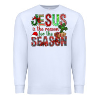 White jesus is the reason for the season christmas bbs Premium Sweatshirt - BundleAndBundleShop