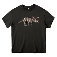 Asphalt Triceratops Horridus Heavy Core Tee - LillyAllenDesigns