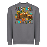Storm Just a Girl Who Loves Fall Heavyweight Sweatshirt - texasbilliewilder