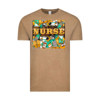 Vintage Coffee Green And Yellow Nurse Vintage Tee - LillyAllenDesigns