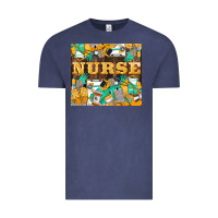 Vintage Denim Green And Yellow Nurse Vintage Tee - LillyAllenDesigns