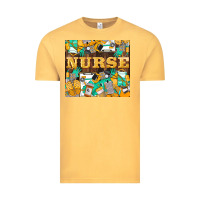 Vintage Mustard Green And Yellow Nurse Vintage Tee - LillyAllenDesigns