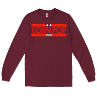Burgundy Joe Biden Corn Pop Long Sleeve Tee - Bettercallsaul