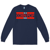 Navy Joe Biden Corn Pop Long Sleeve Tee - Bettercallsaul