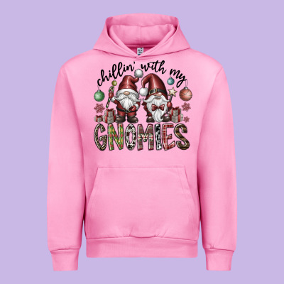 Chillin With My Gnomies Urban Hoodie Designed By Cowhidedigitalart
