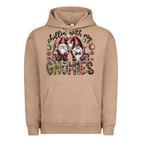 Pigment Burro Chillin With My Gnomies Urban Hoodie - CowhideDigitalArt