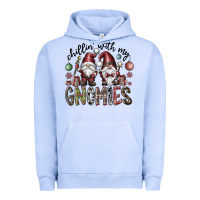 Pigment Grape Ice Chillin With My Gnomies Urban Hoodie - CowhideDigitalArt