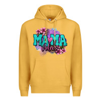Mustard mama vibes floral Premium Hoodie - OliviaCreatesArt