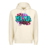 Tofu mama vibes floral Premium Hoodie - OliviaCreatesArt
