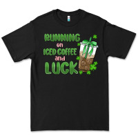 Black iced coffee and luck Premium Tee - MaliasSmallBusiness