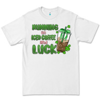 White iced coffee and luck Premium Tee - MaliasSmallBusiness