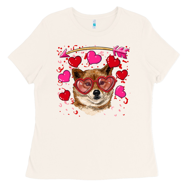 Valentine's Shiba Inu Ladies Tee by RanaPortraitStore | Teevron