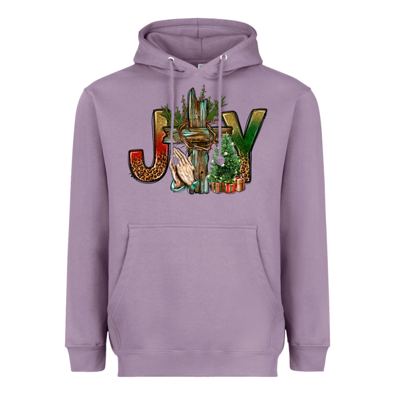 Joy Christmas With Cross Bbs Heavyweight Hoodie by BundleAndBundleShop | Teevron
