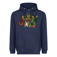 Navy joy christmas with cross bbs Heavyweight Hoodie - BundleAndBundleShop