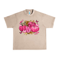 French Oak breast cancer awareness pink pumpkins Urban Heavy Tee - LillyAllenDesigns