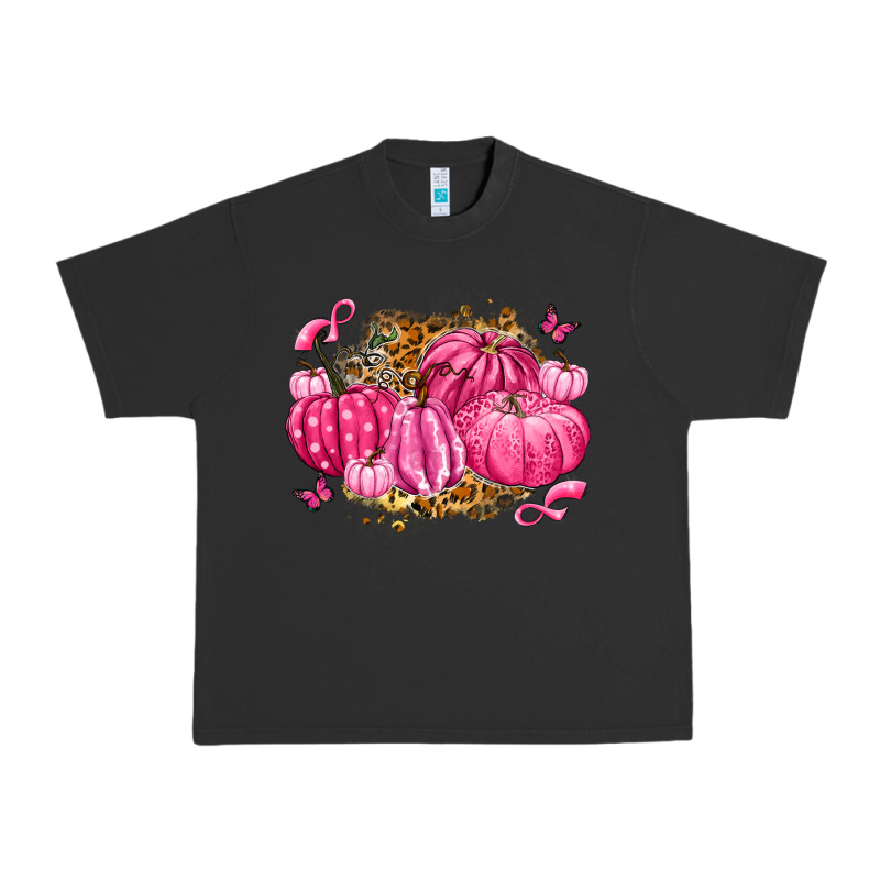 Breast Cancer Awareness Pink Pumpkins Urban Heavy Tee by LillyAllenDesigns | Teevron
