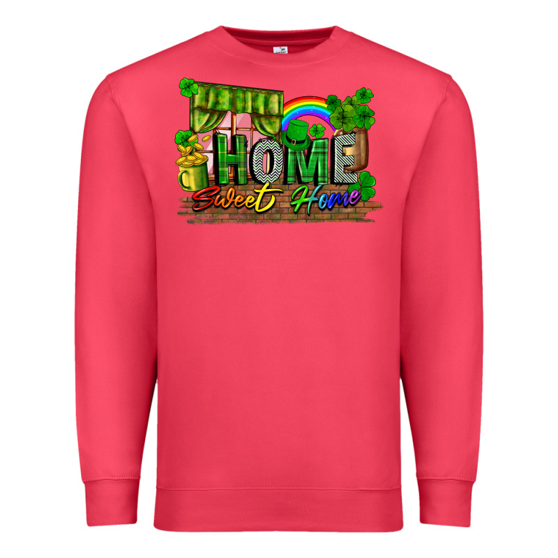 Home Sweet Home St. Patricks Day Premium Sweatshirt by FaDigitalArtStudio | Teevron