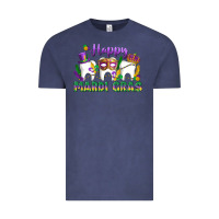 Vintage Denim mardi gras celebration with teeth Vintage Tee - LillyAllenDesigns