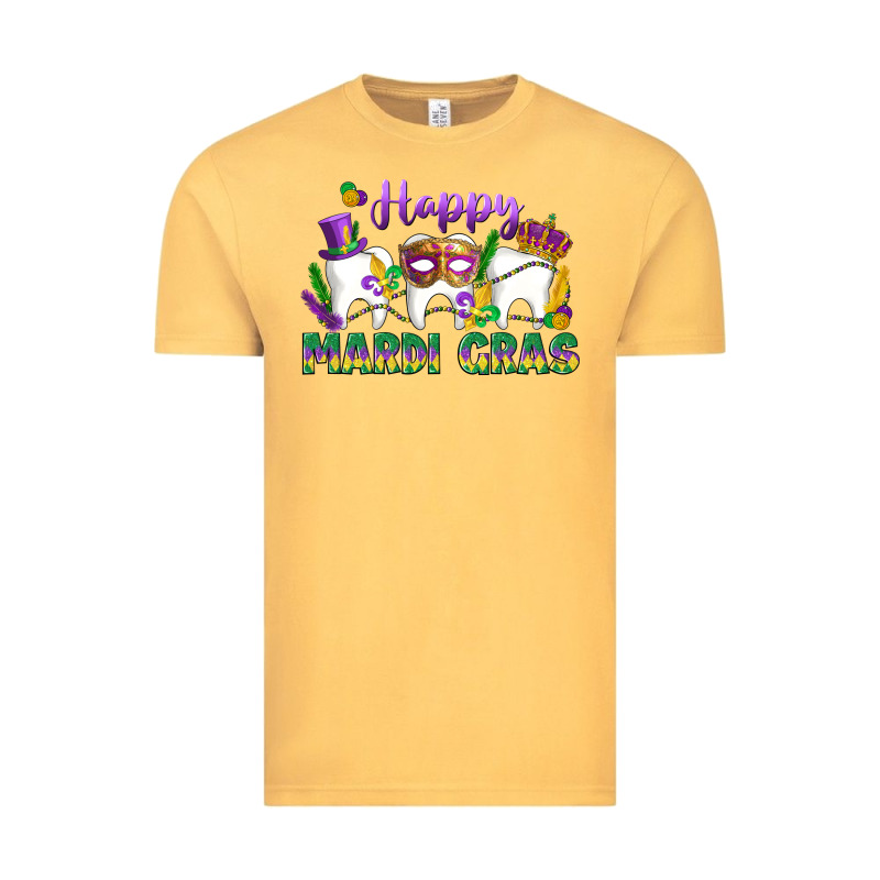 Mardi Gras Celebration With Teeth Vintage Tee by LillyAllenDesigns | Teevron