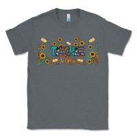 Charcoal Heather teacher vibes libbey glass Classic Tee - BundleAndBundleShop