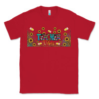 Red teacher vibes libbey glass Classic Tee - BundleAndBundleShop