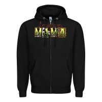 Black American Mama  Mother's Day Zipper Hoodie - CowGirlArtShop