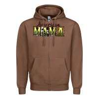 Chestnut American Mama  Mother's Day Zipper Hoodie - CowGirlArtShop