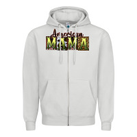 Dove Grey American Mama  Mother's Day Zipper Hoodie - CowGirlArtShop