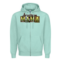 Seafoam American Mama  Mother's Day Zipper Hoodie - CowGirlArtShop