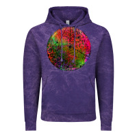 Cloud Purple halloween round Vintage Hoodie - BundleAndBundleShop