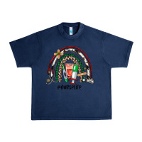 Navy Christmas nurselife rainbow Urban Heavy Tee - JahusDesignShop