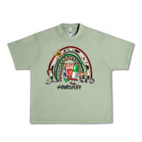 Oil Green Christmas nurselife rainbow Urban Heavy Tee - JahusDesignShop