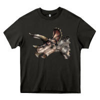 Asphalt Triceratops Horridus Face Heavy Core Tee - LillyAllenDesigns