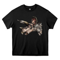 Black Triceratops Horridus Face Heavy Core Tee - LillyAllenDesigns