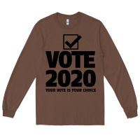 Chestnut USA 2020 President Trump Biden election Long Sleeve Tee - Bettercallsaul