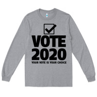 Heather Grey USA 2020 President Trump Biden election Long Sleeve Tee - Bettercallsaul
