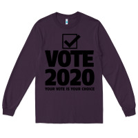 Plum USA 2020 President Trump Biden election Long Sleeve Tee - Bettercallsaul