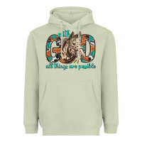 Matcha with god all things are possible with horse bbs Heavyweight Hoodie - BundleAndBundleShop