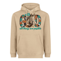 Mushroom with god all things are possible with horse bbs Heavyweight Hoodie - BundleAndBundleShop