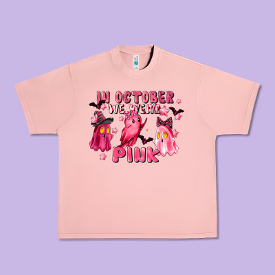 In October We Wear Pink Urban Heavy Tee Designed By Lillyallendesigns