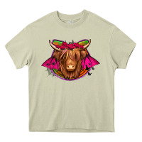 Mossy halloween highland cow horseshoe Heavy Core Tee - Jasminsmagicworld