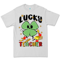 Dove Grey lucky teacher Premium Tee - MaliasSmallBusiness