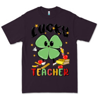 Plum lucky teacher Premium Tee - MaliasSmallBusiness