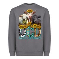 Storm Obsessive Cow Disorder with Cows Heavyweight Sweatshirt - texasbilliewilder