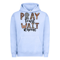 Pigment Grape Ice Pray Trust Wait Repeat Urban Hoodie - CowhideDigitalArt