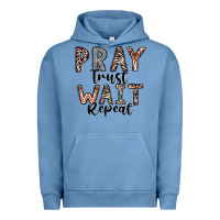 Pray Trust Wait Repeat Urban Hoodie | Teevron