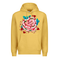 Antique Gold valentines day cakes olivia creates design Premium Hoodie - OliviaCreatesArt