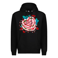 Black valentines day cakes olivia creates design Premium Hoodie - OliviaCreatesArt