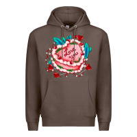Coffee valentines day cakes olivia creates design Premium Hoodie - OliviaCreatesArt
